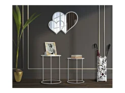 Mesa De Apoio| Conjunto de Mesas Auxiliares VKH556, , 43x43x60 cm, Kendra Home Branco