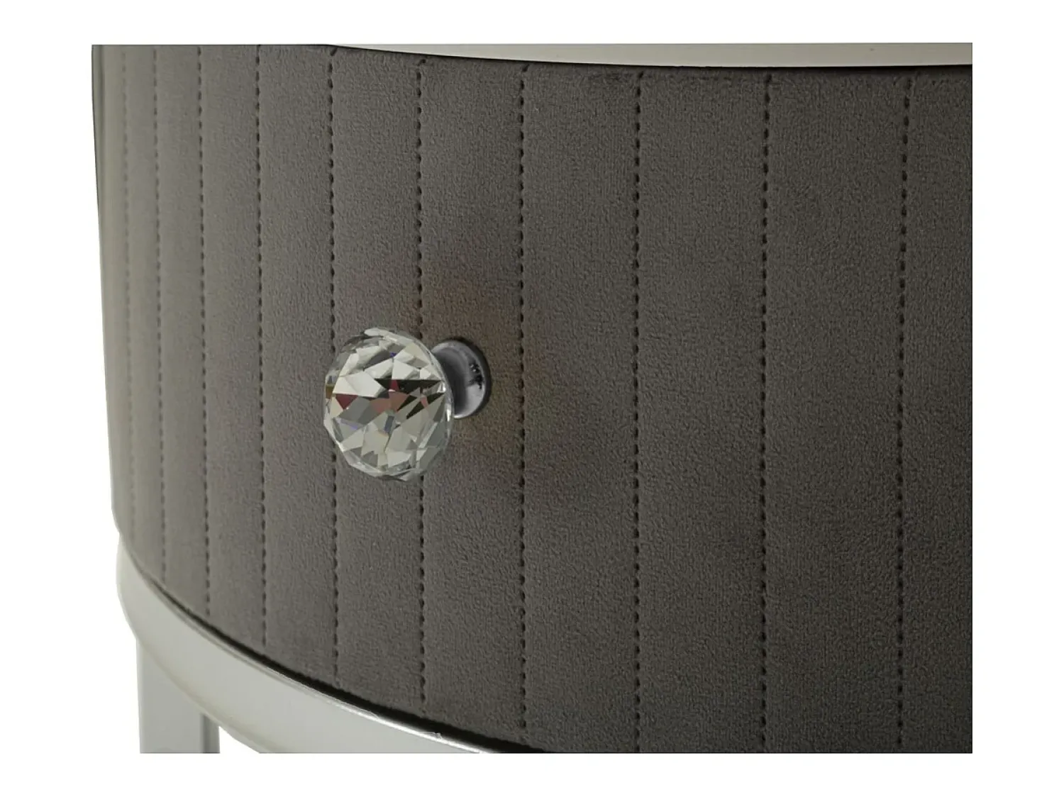 Mesa De Centro* Conjunto de Mesas Auxiliares VKH796, , 70x70x45 cm, Kendra Home Cinzento