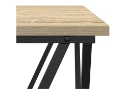 Clearance Conjunto de mesas de apoio 2 pcs Carvalho sonoma Castanho