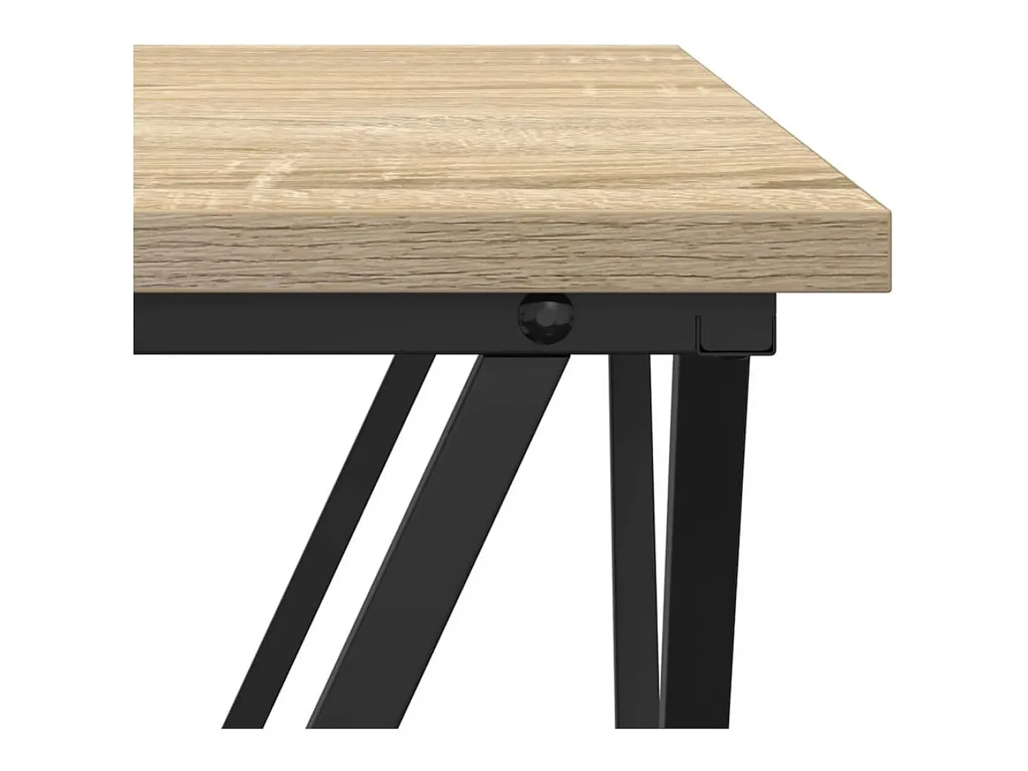 Clearance Conjunto de mesas de apoio 2 pcs Carvalho sonoma Castanho