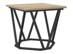 Clearance Conjunto de mesas de apoio 2 pcs Carvalho sonoma Castanho