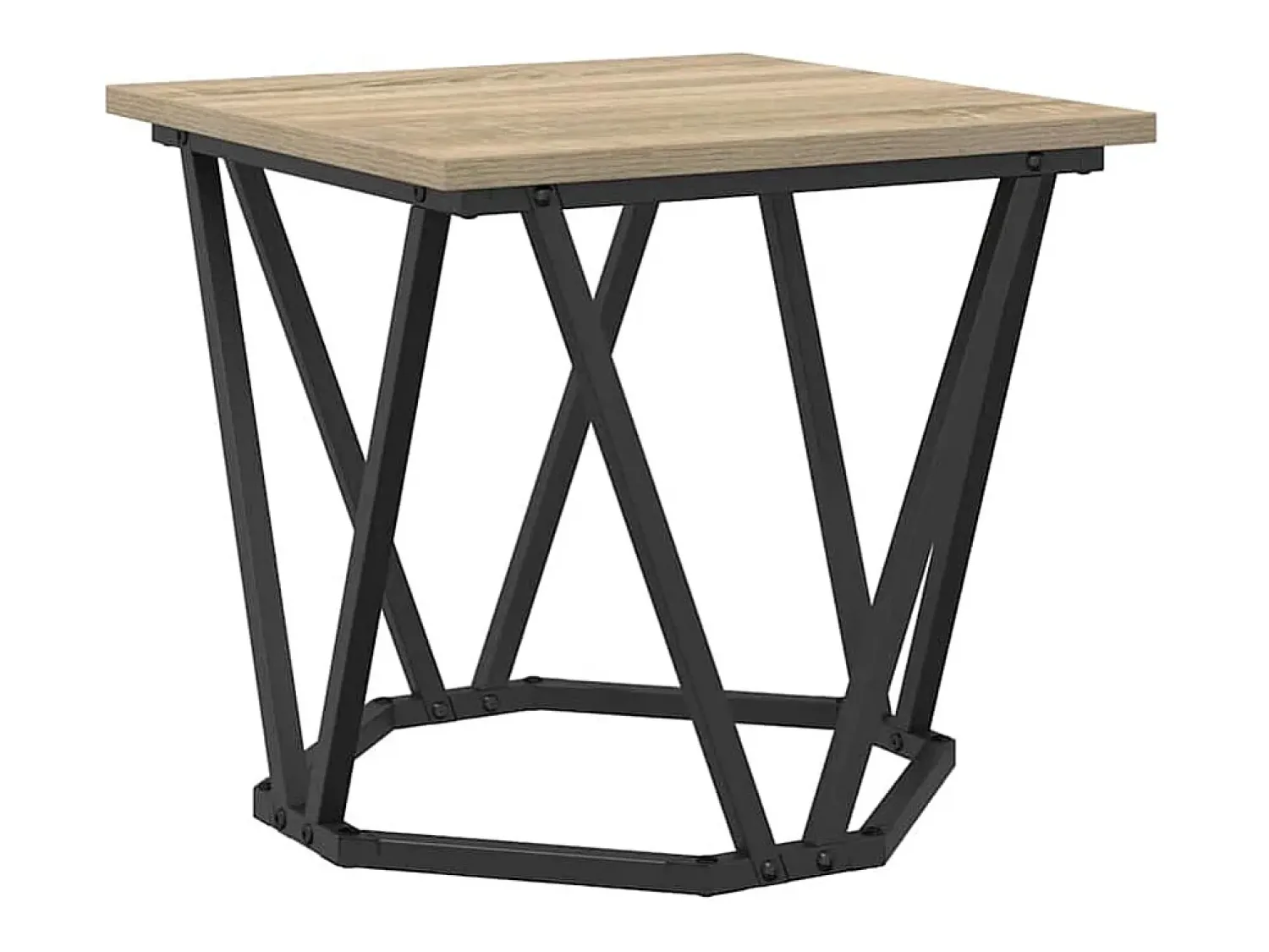 Clearance Conjunto de mesas de apoio 2 pcs Carvalho sonoma Castanho