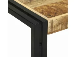 Mesa De Centro| Conjunto de Mesas de centro | Mesa de apoio | Mesa de café 2 Peças Madeira de mangueira maciça Castanho