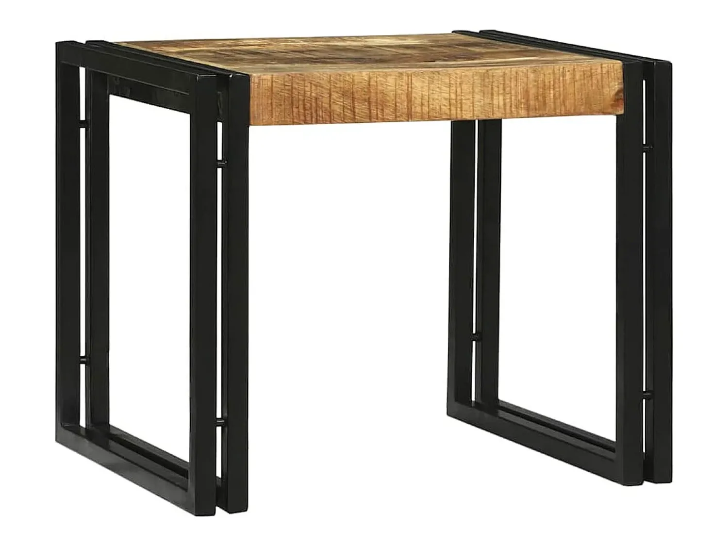 Mesa De Centro| Conjunto de Mesas de centro | Mesa de apoio | Mesa de café 2 Peças Madeira de mangueira maciça Castanho