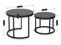 Mesa De Centro* Conjunto de mesas de centro Manu Preto