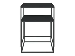 Mesa De Centro|vidaxl Conjunto de mesas de centro 2 pcs derivados de madeira e metal Preto