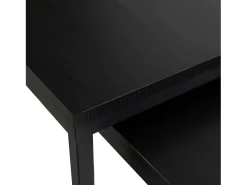 Clearance Conjunto de mesas de centro Tevet Preto