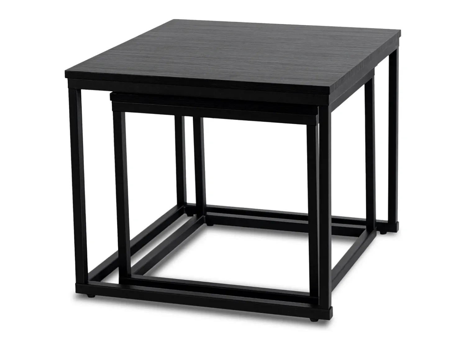 Clearance Conjunto de mesas de centro Tevet Preto