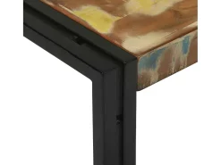 Sale Conjunto de Mesas de centro | Mesa de apoio | Mesa de café 2 Peças Multicolor Madeira recuperada maciça Multicor