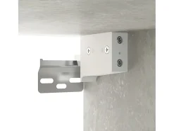 Móvel De Tv|Helloshop26 Conjunto de móveis armário aparador tv televisão sala quarto sala 4 peças madeira projetada cinza 02_0024698 Castanho