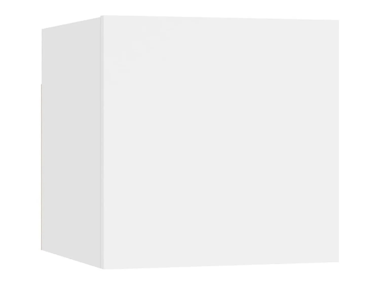 Móvel De Tv|Helloshop26 Conjunto de móveis armário aparador tv televisão sala estar quarto 6 peças madeira projetada branca 02_0025008 Branco