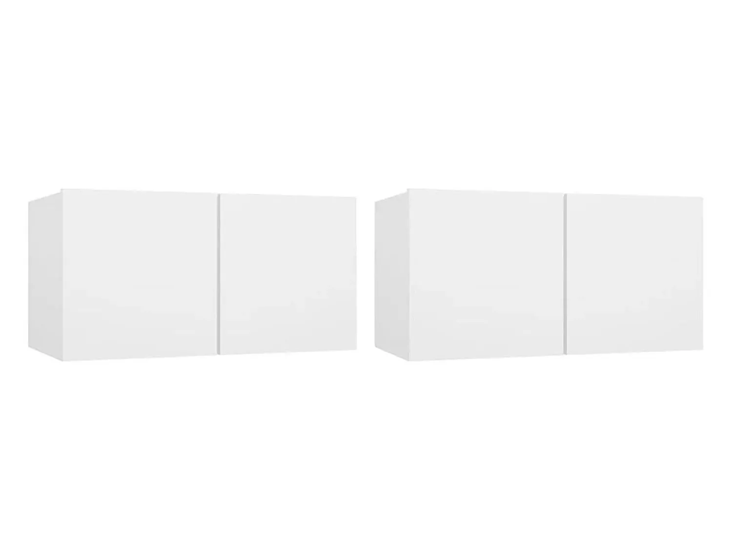 Móvel De Tv|Helloshop26 Conjunto de móveis armário aparador TV televisão sala de estar quarto sala de estar 4 peças madeira projetada 02_0024683 Branco