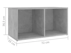 Online Helloshop26 Conjunto de móveis armário aparador TV televisão sala de estar quarto sala de estar 8 peças madeira projetada cinza 02_0025256 Castanho