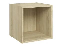 Móvel De Tv|Helloshop26 Conjunto de móveis armário aparador TV televisão sala de estar quarto 8 peças carvalho sonoma madeira projetada marrom 02_0025303 Castanho