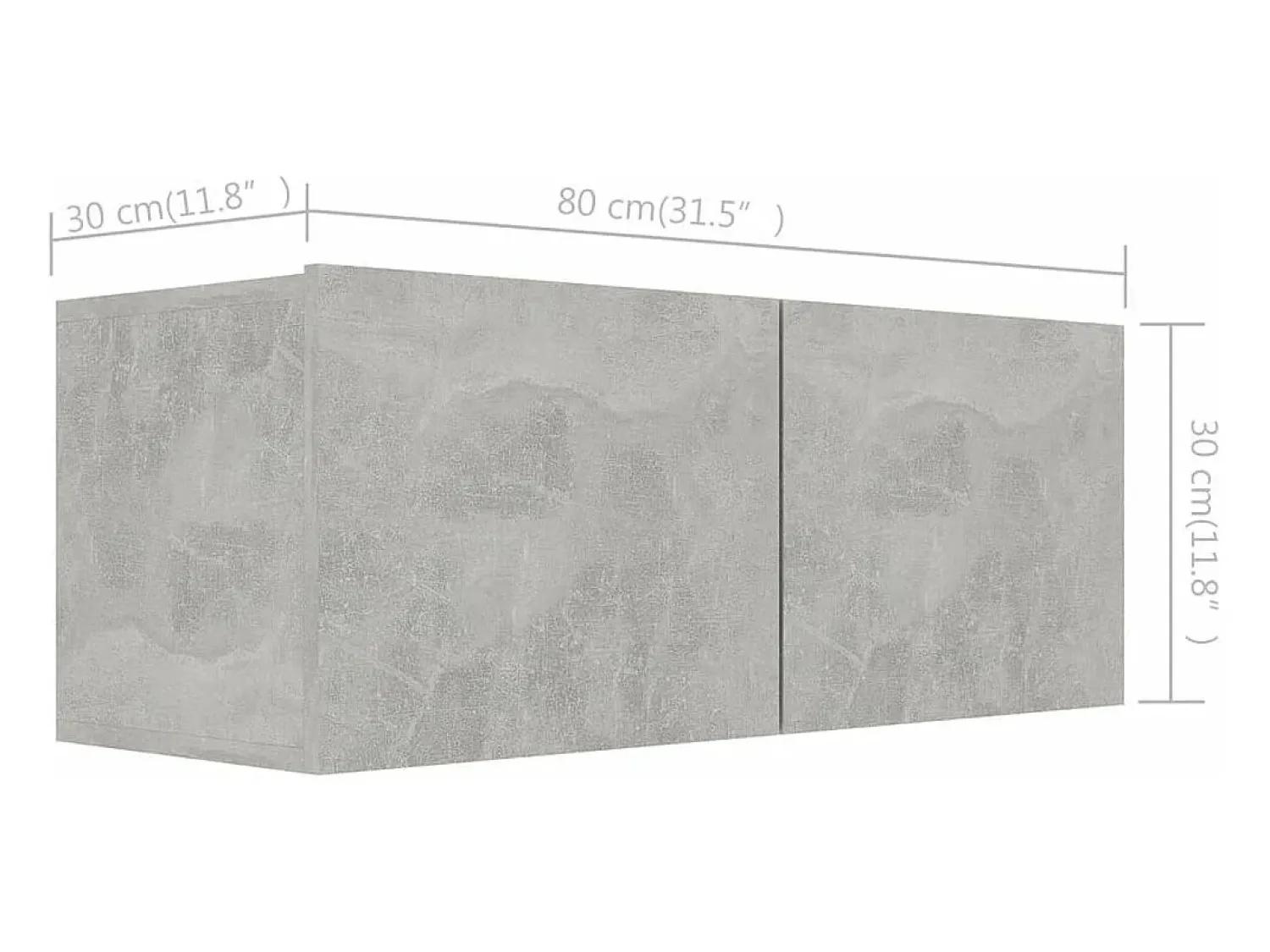 Móvel De Tv|Helloshop26 Conjunto de móveis armário buffet TV televisão sala de estar quarto sala de estar 4 peças madeira projetada cinza 02_0024707 Castanho