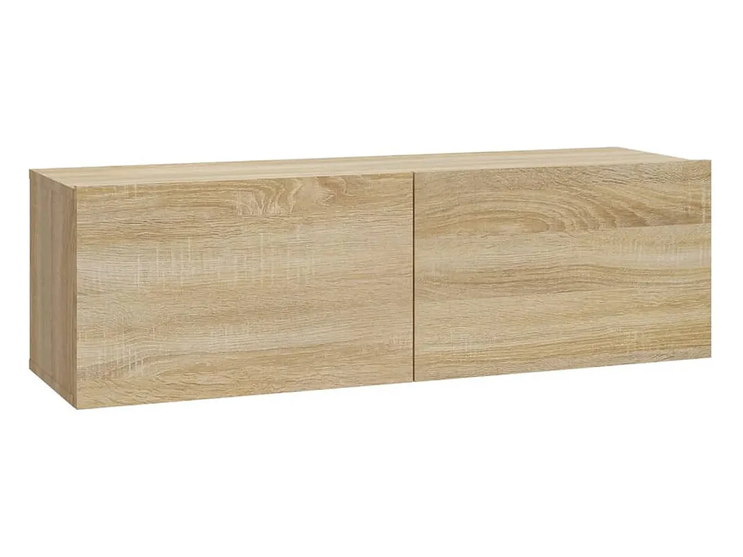 Móvel De Tv|Helloshop26 Conjunto de móveis armário aparador TV televisão sala de estar quarto sala 3 peças sonoma carvalho madeira projetada marrom 02_0024621 Castanho