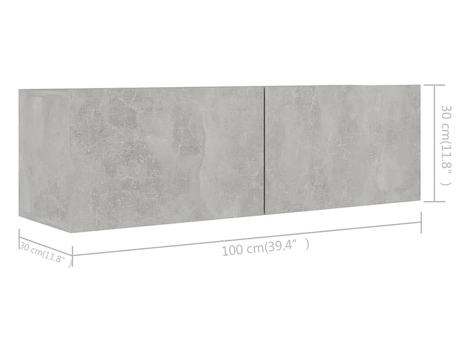 Móvel De Tv|Helloshop26 Conjunto de móveis armário aparador TV televisão sala de estar quarto sala 7 peças madeira projetada cinza 02_0025160 Castanho