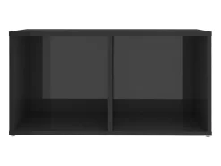 Helloshop26 Conjunto de móveis armário aparador TV televisão sala de estar quarto sala de estar 6 peças madeira brilhante projetada cinza 02_0025090 Castanho
