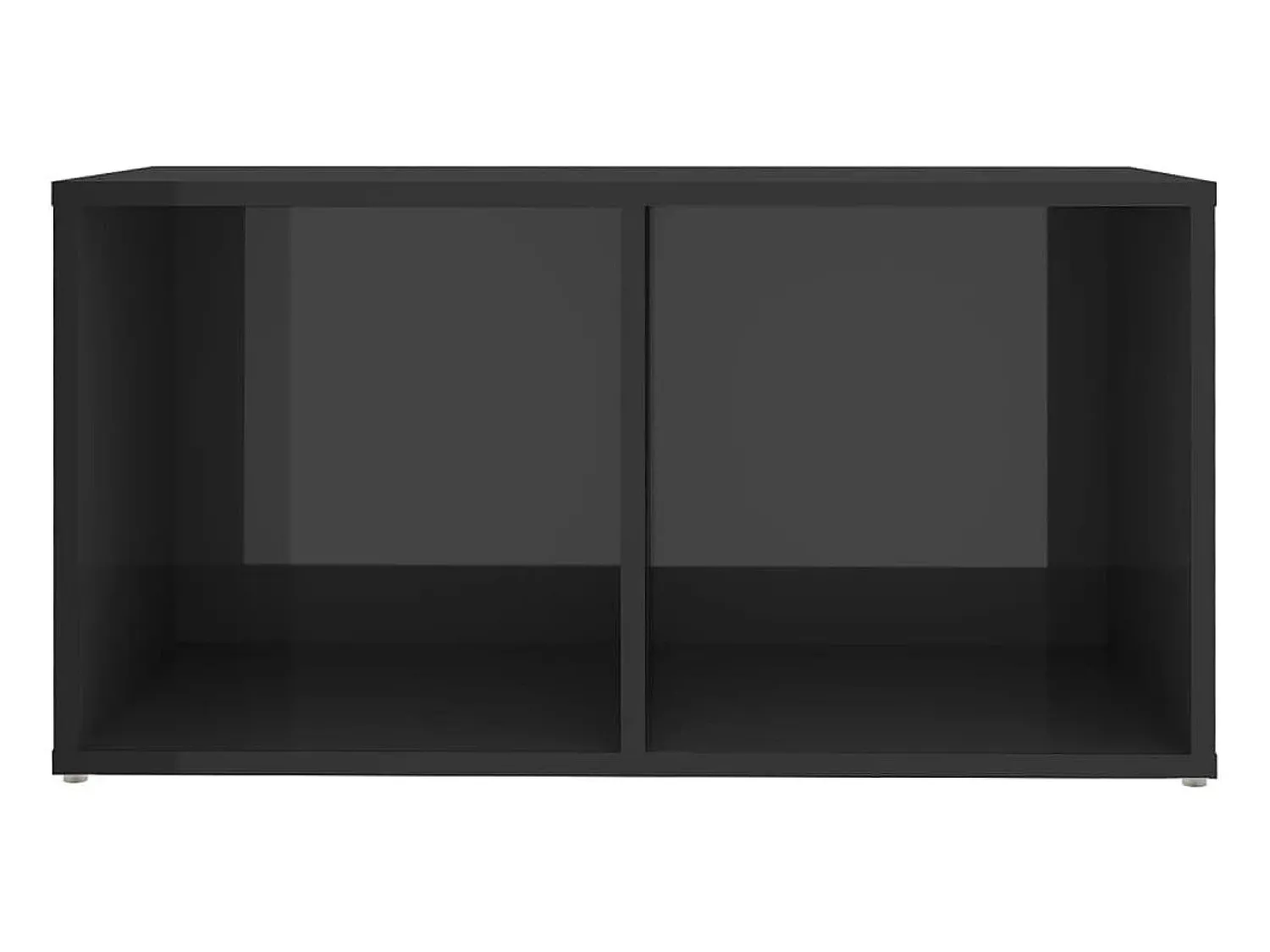 Helloshop26 Conjunto de móveis armário aparador TV televisão sala de estar quarto sala de estar 6 peças madeira brilhante projetada cinza 02_0025090 Castanho