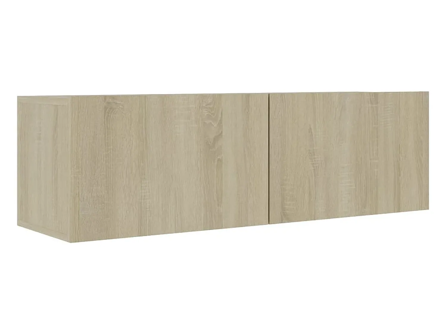 Helloshop26 Conjunto de móveis armário buffet TV televisão sala de estar quarto sala de estar 7 peças sonoma carvalho madeira projetada marrom 02_0024334 Castanho