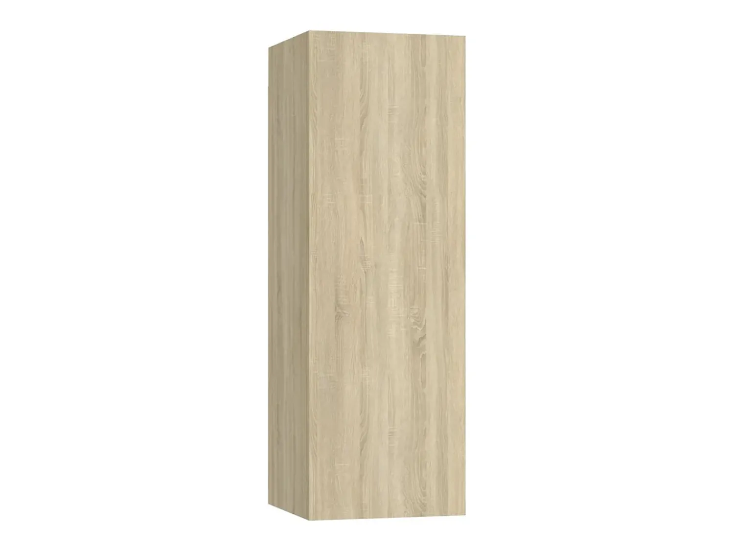 Móvel De Tv|Helloshop26 Conjunto de móveis armário aparador TV televisão sala de estar quarto sala 4 peças sonoma carvalho madeira projetada marrom 02_0024825 Castanho