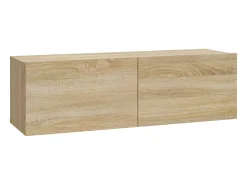 Sale Helloshop26 Conjunto de móveis armário aparador TV televisão sala de estar quarto sala de estar 6 peças sonoma carvalho madeira projetada marrom 02_0025135 Castanho