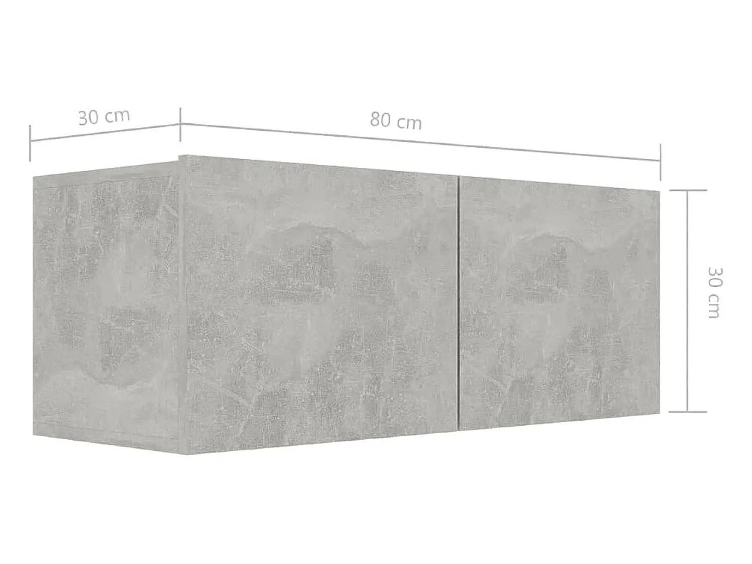 Móvel De Tv|Helloshop26 Conjunto de móveis armário buffet TV televisão sala de estar quarto sala de estar 7 peças madeira projetada cinza 02_0025168 Castanho
