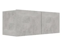 Helloshop26 Conjunto de móveis armário buffet TV televisão sala de estar quarto sala de estar 7 peças madeira projetada cinza 02_0025167 Castanho