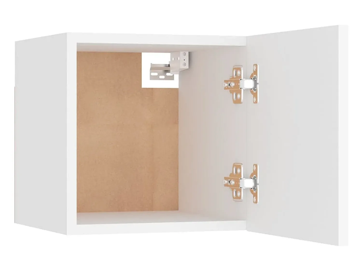 Móvel De Tv|Helloshop26 Conjunto de móveis armário aparador tv televisão sala estar quarto 6 peças madeira projetada branca 02_0025018 Branco