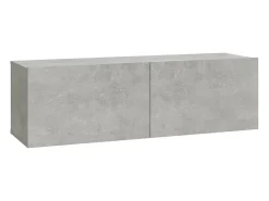 Móvel De Tv*Helloshop26 Conjunto de móveis armário buffet TV televisão sala de estar quarto sala de estar 6 peças madeira projetada cinza 02_0025039 Castanho