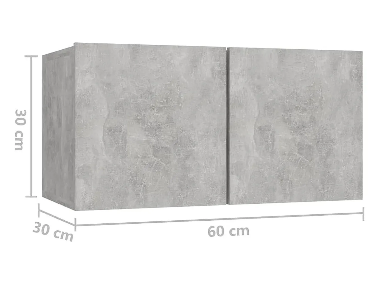Helloshop26 Conjunto de móveis de 10 peças incluindo guarda-roupa aparador rack para TV para sala de estar/quarto/sala de TV madeira engenheirada cinza 02_0024354^ Móvel De Tv