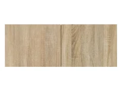 Outlet Helloshop26 Conjunto de móveis de 4 peças incluindo guarda-roupa aparador suporte para TV sala de estar/quarto madeira de engenharia de carvalho Sonoma marrom 02_0024811 Castanho