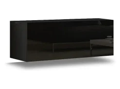 Price Factory Conjunto de móveis de sala de estar s suspensos coleção CEPTO I 256cm, 8 portas, 6 prateleiras, leds, modulares.^ Móvel De Tv