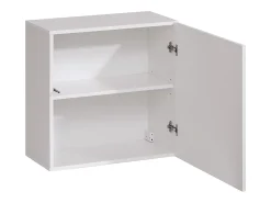 Discount Price Factory Conjunto de móveis de sala de estar design SWITCH VI. Cores em carvalho e branco com acabamento em carvalho com efeito fresado e branco brilhante. Castanho / Branco
