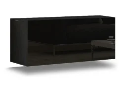 Price Factory Conjunto de móveis de sala de estar s suspensos coleção CEPTO XIV. 256cm, 10 móveis, 10 portas, leds.^ Móvel De Tv