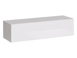 Discount Price Factory Conjunto de móveis de sala de estar design coleção SWITCH VII, cor branca e carvalho com acabamentos fresados. Branco