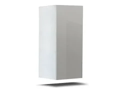 Móvel De Tv*Price Factory Conjunto de móveis de sala de estar s suspensos coleção CEPTO VI 256cm, 7 portas, prateleira de parede preta, leds, modulares. Branco