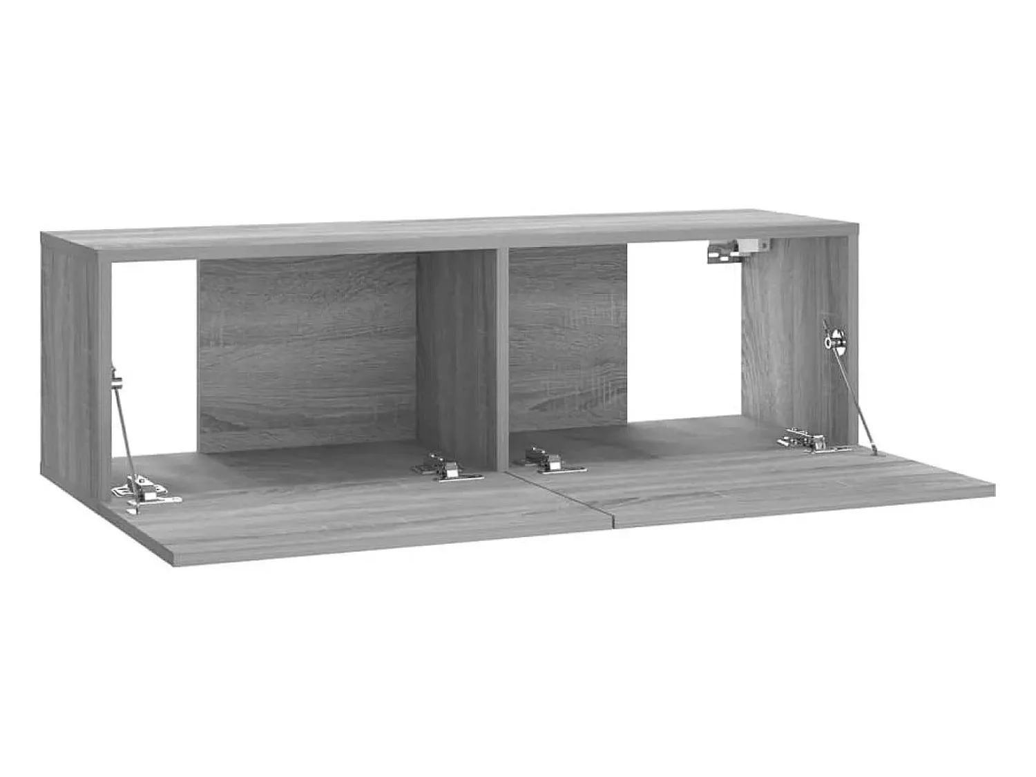 Móvel De Tv|Helloshop26 Conjunto de móveis incluindo guarda-roupa aparador rack para TV para sala de estar quarto sala de TV estante madeira engenheirada Sonoma cinza 02_0025381 Castanho