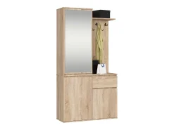 Clearance Akord Conjunto de Móveis para Hall de Entrada ENTRO PK Carvalho Sonoma Camel