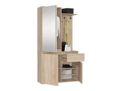 Clearance Akord Conjunto de Móveis para Hall de Entrada ENTRO PK Carvalho Sonoma Camel