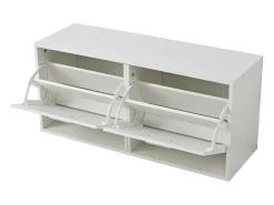 Sale Hauss Spole Conjunto de móveis para hall de entrada - Espelho, 6 ganchos e sapateira - Madeira PB - Branco