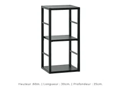 Móvel De Tv*Price Factory Conjunto de móveis para sala de estar estilo industrial SWITCH M2. Cor branca. Branco