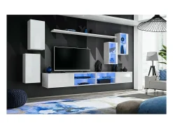 Price Factory Conjunto de móveis para sala de estar SWITCH XXV, design moderno, na cor brilhante.^ Móvel De Tv