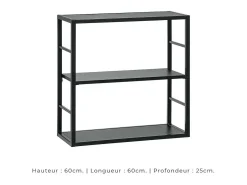 Móvel De Tv|Price Factory Conjunto de móveis para sala de estar estilo industrial SWITCH M5. Cor branca. Branco