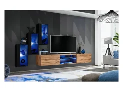 Price Factory Conjunto de móveis para sala de estar SWITCH XXII design, nas cores e carvalho.^ Móvel De Tv