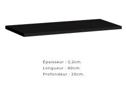 Móvel De Tv*Price Factory Conjunto de móveis para sala de estar estilo industrial SWITCH M5. Cor preta. Preto
