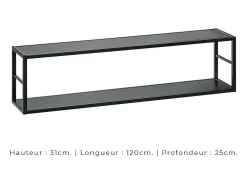 Outlet Price Factory Conjunto de móveis para sala de estar estilo industrial SWITCH M4. Cor carvalho. Castanho