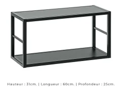 Móvel De Tv|Price Factory Conjunto de móveis para sala de estar estilo industrial SWITCH M3. Cor branca. Branco