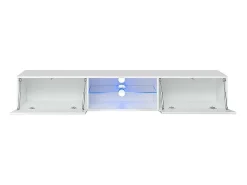 Clearance Price Factory Conjunto de móveis para sala de estar SWITCH XXIII, design em cores e preto. Branco