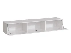 Price Factory Conjunto de móveis para sala SWITCH IV. Cores carvalho wotan e branco. Acabamentos em carvalho fresado e branco brilhante.^ Móvel De Tv